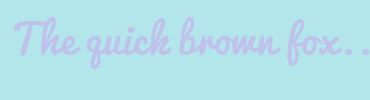 Image with Font Color BFC2EB and Background Color B3E6EB